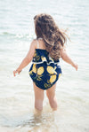 Navy Lemon Romper - West & Rose
